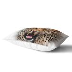 Kaplan Resimli Dijital Baskılı Dekoratif Dikdörtgen Yastık Kırlent Kılıfı Realhomes