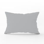 Açık Gri Düz Renkli Realhomes Özel Tasarım Dijital Baskılı Dikdörtgen Yastık Kırlent Kılıfı Realhomes