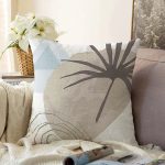 - Sonil-K-7030-Gorsel1 - Realhomes  Minimal Çizimli Modern Motifler Dijital Baskılı Modern Raşel Kadife Yastık Kırlent Kılıfı Realhomes