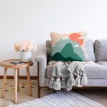 - Sonil-K-7031-Gorsel2 - Realhomes  Renkli Dağ Motifli Dijital Baskılı Modern Raşel Kadife Yastık Kırlent Kılıfı Realhomes