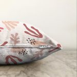 Soyut Zeminli Bohem Motifli Dijital Baskılı Modern Raşel Kadife Yastık Kırlent Kılıfı Realhomes