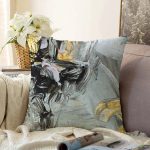 - Sonil-K-7053-Gorsel1 - Realhomes  Gold Detaylı Siyah Renkli Dijital Baskılı Modern Raşel Kadife Yastık Kırlent Kılıfı Realhomes