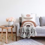 Geometrik Çizimli Soyut Renkler Dijital Baskılı Modern Raşel Kadife Yastık Kırlent Kılıfı Realhomes