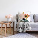 - Sonil-K-7063-Gorsel2 - Realhomes Sanatsal Motifli Çiçek Detaylı Dijital Baskılı Modern Raşel Kadife Yastık Kırlent Kılıfı Realhomes