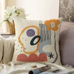 - Sonil-K-7064-Gorsel1 - Realhomes  Sanatsal Motifli Çiçek Detaylı Dijital Baskılı Modern Raşel Kadife Yastık Kırlent Kılıfı Realhomes