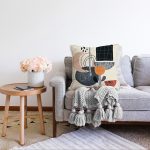 Modern Tasarımlı Bohem Çizimli Dijital Baskılı Modern Raşel Kadife Yastık Kırlent Kılıfı Realhomes