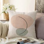 - Sonil-K-7078-Gorsel1 - Realhomes  Renkli Onedraw Çizimli Dijital Baskılı Modern Raşel Kadife Yastık Kırlent Kılıfı Realhomes