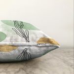 - Sonil-K-7079-Gorsel3 - Realhomes  Soft Renkli Onedraw Yaprak Temalı Dijital Baskılı Modern Raşel Kadife Yastık Kırlent Kılıfı Realhomes