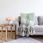 Soft Renkli Onedraw Çizimli Dijital Baskılı Modern Raşel Kadife Yastık Kırlent Kılıfı Realhomes