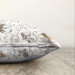 - Sonil-K-7086-Gorsel3 - Realhomes  Beyaz Zemınde Bayan Desenli Dijital Baskılı Modern Raşel Kadife Yastık Kırlent Kılıfı Realhomes