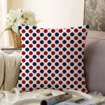 - Sonil-K-7100-Gorsel1 - Realhomes Bordo Lacıvert Puantiyeli Dijital Baskılı Modern Raşel Kadife Yastık Kırlent Kılıfı Realhomes