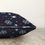 - Sonil-K-7101-Gorsel3 - Realhomes  Lacivert Zeminli Renkli Yunus Desenli Dijital Baskılı Modern Raşel Kadife Yastık Kırlent Kılıfı Realhomes