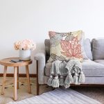 - Sonil-K-7109-Gorsel2 - Realhomes Mavi Zeminli Dumen Ve Halat Desenli Dijital Baskılı Modern Raşel Kadife Yastık Kırlent Kılıfı Realhomes