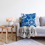 - Sonil-K-7110-Gorsel2 - Realhomes Mavi Beyaz Zeminli Deniz Yıldızı Desenli Dijital Baskılı Modern Raşel Kadife Yastık Kılıfı Realhomes