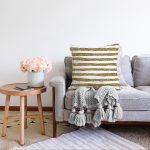 - Sonil-K-7159-Gorsel2 - Realhomes  Beyaz Zeminde Gold Zigzag Desenli Dijital Baskılı Modern Raşel Kadife Yastık Kırlent Kılıfı Realhomes