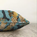 - Sonil-K-7171-Gorsel3 - Realhomes  Renkli Zeminde Gold Detaylı Dijital Baskılı Modern Raşel Kadife Yastık Kırlent Kılıfı Realhomes