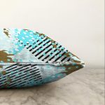 - Sonil-K-7180-Gorsel3 - Realhomes  Renkli Zemin Uzerinde Onedraw Çizimli Dijital Baskılı Modern Raşel Kadife Yastık Kırlent Kılıfı Realhomes