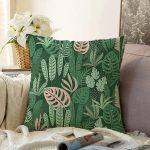 Siyah Zemin Üzerinde Rengarenk Çiçek Desenli Raşel Kadife Yastık Kırlent Kılıfı Realhomes