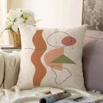 - Sonil-K-7332-Gorsel1 - Realhomes  Hardal Zeminli Renkli Çizgi Desenli Dijital Baskılı Modern Raşel Kadife Yastık Kırlent Kılıfı Realhomes