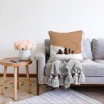 - Sonil-K-7341-Gorsel2 - Realhomes Beyaz Zeminde Çam Ağacı Desenli Dijital Baskılı Modern Raşel Kadife Yastık Kırlent Kılıfı Realhomes