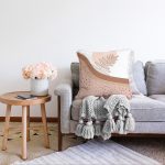 - Sonil-K-7344-Gorsel2 - Realhomes  Pastel Renkli Yaprak Motifli Dijital Baskılı Modern Raşel Kadife Yastık Kırlent Kılıfı Realhomes