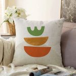 - Sonil-K-7356-Gorsel1 - Realhomes  Pastel Renkli Zeminli Onedraw Çizimli Dijital Baskılı Modern Raşel Kadife Yastık Kırlent Kılıfı Realhomes