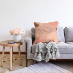 - Sonil-K-7370-Gorsel2 - Realhomes  Pastel Renkli Zeminli Onedraw Çizimli Dijital Baskılı Modern Raşel Kadife Yastık Kırlent Kılıfı Realhomes