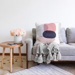 - Sonil-K-7436-Gorsel2 - Realhomes Beyaz Zeminde Renkli Oval Desenli Dijital Baskılı Modern Raşel Kadife Yastık Kırlent Kılıfı Realhomes