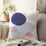 - Sonil-K-7437-Gorsel1 - Realhomes Beyaz Zeminde Renkli Oval Desenli Dijital Baskılı Modern Raşel Kadife Yastık Kırlent Kılıfı Realhomes