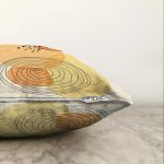 - Sonil-K-7451-Gorsel3 - Realhomes  Renkli Zeminde Onedraw Çizimli Obje Dijital Baskılı Modern Raşel Kadife Yastık Kırlent Kılıfı Realhomes