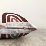 Renkli Zemimli Onedraw Çizimli Geometrik Desen Modern Raşel Kadife Yastık Kırlent Kılıfı Realhomes