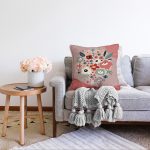 - Sonil-K-7533-Gorsel2 - Realhomes  Renkli Zeminli Onedraw Çizimli Dijital Baskılı Modern Raşel Kadife Yastık Kırlent Kılıfı Realhomes