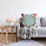 - Sonil-K-7535-Gorsel2 - Realhomes Rengarenk Zeminli Rengarenk Çiçek Desenli Dijital Baskılı Modern Raşel Kadife Yastık Kırlent Kılıfı Realhomes