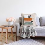 - Sonil-K-7582-Gorsel2 - Realhomes  Pastel Renkli Onedraw Çizimli Geometrik Desenli Modern Raşel Kadife Yastık Kırlent Kılıfı Realhomes