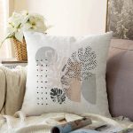 - Sonil-K-7588-Gorsel1 - Realhomes Pastel Renkli Onedraw Çizimli Geometrik Desenli Modern Raşel Kadife Yastık Kırlent Kılıfı Realhomes