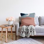 - Sonil-K-7592-Gorsel2 - Realhomes  Pastel Renkli Zeminli Ay Temalı Dijital Baskılı Modern Raşel Kadife Yastık Kırlent Kılıfı Realhomes