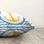 - Sonil-K-7602-Gorsel3 - Realhomes  Beyaz Zemin Üzerinde Çapa Desenli Dijital Baskılı Modern Raşel Kadife Yastık Kırlent Kılıfı Realhomes