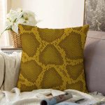 Renkli Zemin Üzerinde Geometrik Çizim Dijital Baskılı Modern Raşel Kadife Yastık Kırlent Kılıfı Realhomes