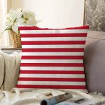 - Sonil-K-7643-Gorsel1 - Realhomes  Beyaz Zemin Üzerinde Renkli Çizgili Dijital Baskılı Modern Raşel Kadife Yastık Kırlent Kılıfı Realhomes