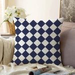 - Sonil-K-7644-Gorsel1 - Realhomes  Beyaz Zemin Üzerinde Renkli Geometrik Çizimli Dijital Baskılı Modern Raşel Kadife Yastık Kılıfı Realhomes