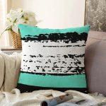 - Sonil-K-7680-Gorsel1 - Realhomes Beyaz Zeminli Renkli Soyut Çizim Dijital Baskılı Modern Raşel Kadife Yastık Kırlent Kılıfı Realhomes