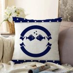 - Sonil-K-7723-Gorsel1 - Realhomes Beyaz Zemin Üzerinde Renkli Balık Desenli Raşel Kadife Yastık Kırlent Kılıfı Realhomes