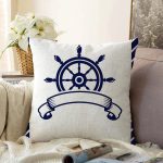 - Sonil-K-7726-Gorsel1 - Realhomes Beyaz Zemin Üzerinde Modern Dümen Desenli Raşel Kadife Yastık Kırlent Kılıfı Realhomes