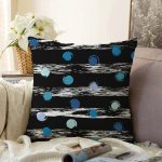 - Sonil-K-7731-Gorsel1 - Realhomes Siyah Zeminli Renkli Puantiyeli Dijital Baskılı Modern Raşel Kadife Yastık Kırlent Kılıfı Realhomes