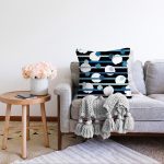 Renkli Zeminli Renkli Puantiyeli Dijital Baskılı Modern Raşel Kadife Yastık Kırlent Kılıfı Realhomes