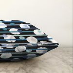 Renkli Zeminli Renkli Puantiyeli Dijital Baskılı Modern Raşel Kadife Yastık Kırlent Kılıfı Realhomes