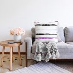 - Sonil-K-7753-Gorsel2 - Realhomes  Beyaz Zeminli Renkli Soyut Çizim Dijital Baskılı Modern Raşel Kadife Yastık Kırlent Kılıfı Realhomes