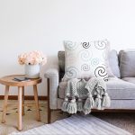 - Sonil-K-7774-Gorsel2 - Realhomes  Beyaz Zemin Üzerinde Renkli Desenli Dijital Baskılı Modern Raşel Kadife Yastık Kırlent Kılıfı Realhomes