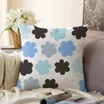 - Sonil-K-7775-Gorsel1 - Realhomes  Beyaz Zemin Üzerinde Rengarenk Modern Çiçek Desenli Modern Raşel Kadife Yastık Kırlent Kılıfı Realhomes