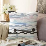 - Sonil-K-7779-Gorsel1 - Realhomes Beyaz Zemin Üzerinde Modern Çizgili Zigzag Desen Modern Raşel Kadife Yastık Kırlent Kılıfı Realhomes